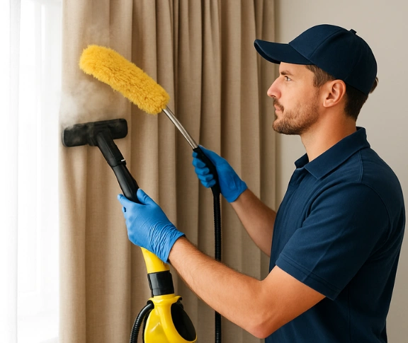 Trusted drapes cleaning technician Matty Curtain Cleaning georges-hall-nsw QLD