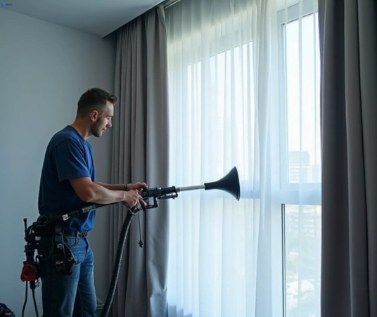 Professional drapes cleaning process tools Matty Curtain Cleaning georges-hall-nsw