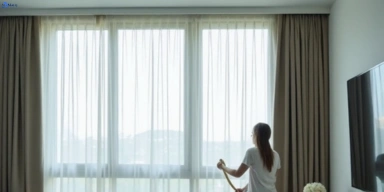 Delicate sheer drape cleaning georges-hall-nsw Matty Curtain Cleaning